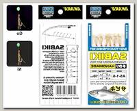 Оснастка морская Akara Flasher aurora bait rigs сабики 1 Ni №6 6шт