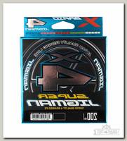 Шнур YGK X-Braid Super jigman X4 200м PE 0,6 12lb 5 colors