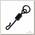 Вертлюг с быстросъемом Gardner Covert flexi-ring kwik lok anti glare №8