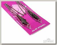 Монтаж Nautilus Safety clip-liquid wire&quick change swivel 75см snake green