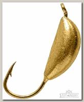 Мормышка Lumicom Банан вольф 2,5мм Au с ушком гальваника 1/10