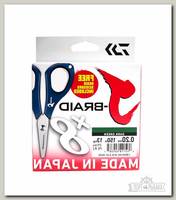 Шнур Daiwa J-Braid X8E-W/SC 0,20мм 150м dark green + ножницы