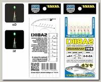 Оснастка морская Akara Flasher aurora bait rigs сабики 8 Ni №7 6шт