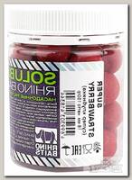Бойлы Rhino Baits Super Strawberry супер клубника 18мм банка 150гр пылящие